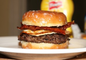 The Lady's Brunch Burger - Side View