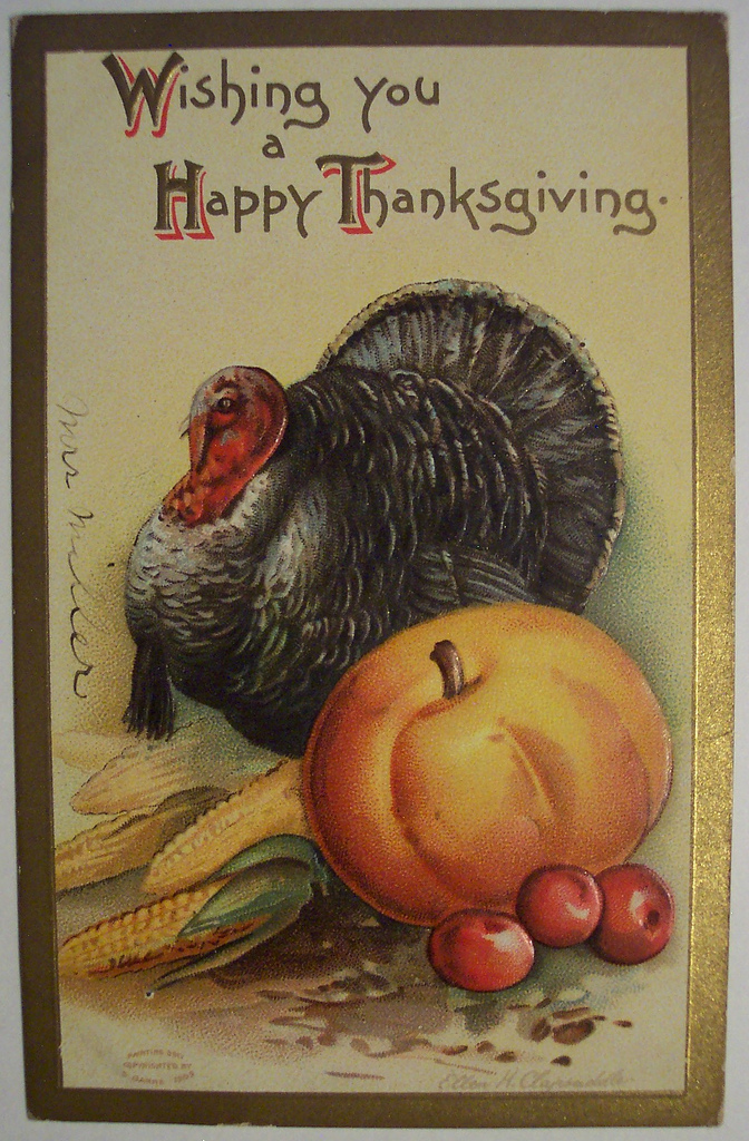 Vintage Thanksgiving Day Postcard