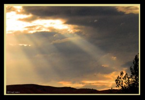 DSC_7022_1_72 - Sun's Rays Peaking Through Storm Cloud