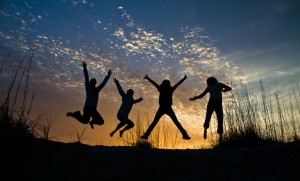 Jumping Silhouettes [Explored #420 02-21-2012]