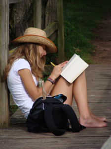 Girl Writing